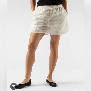 Nu swim moon shorts cream l large NWT